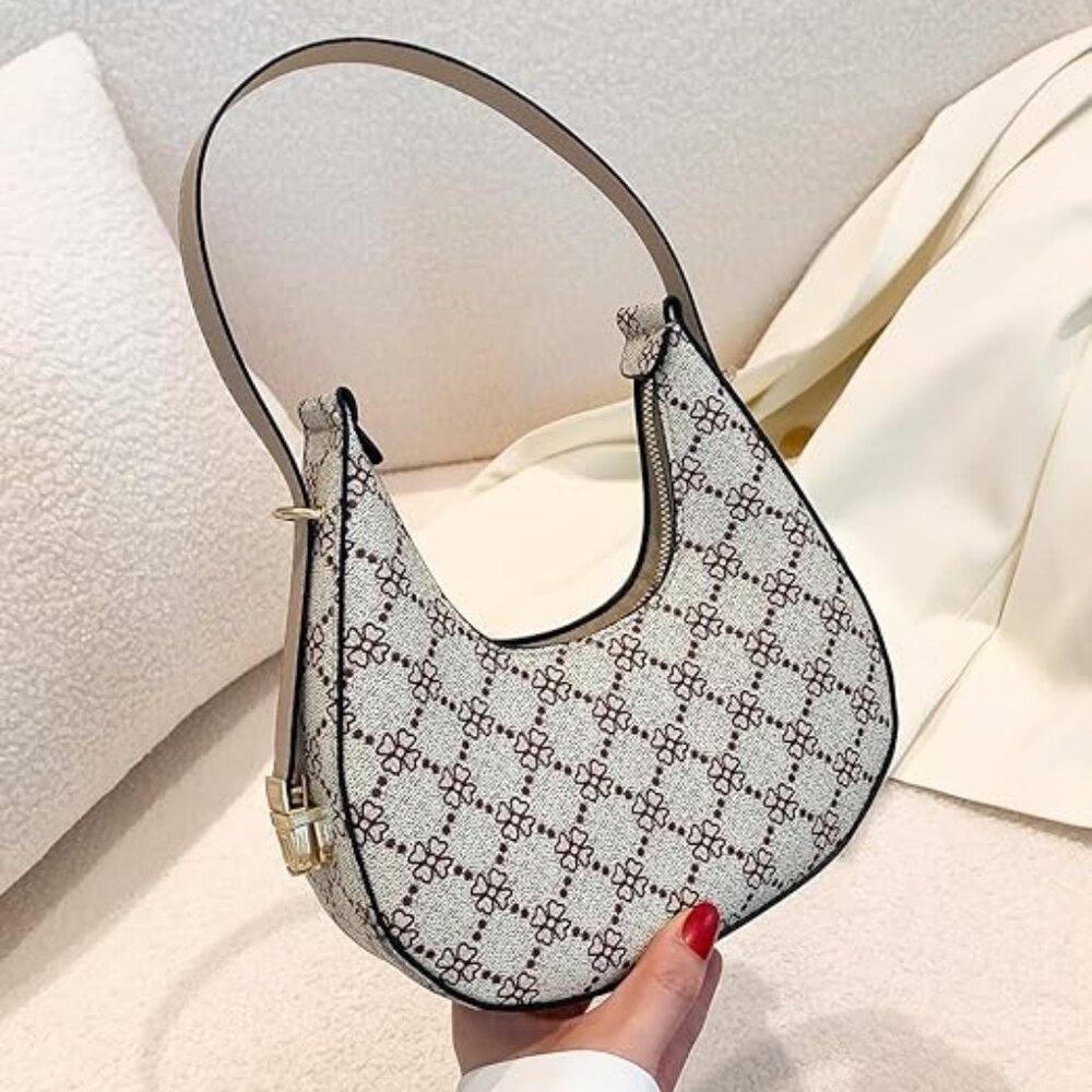 Women's floral print shoulder bag